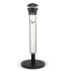 RCP9W31BLA - Rubbermaid Commercial Infinity&trade; Base-Mount Outdoor Smoking Receptacle