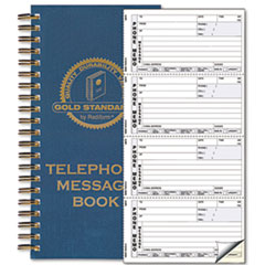 Buy Gold Standard Line Wirebound Telephone Message Book