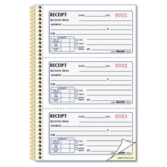 Buy Gold Standard Carbonless Money Receipt Book, Three Receipts per Page