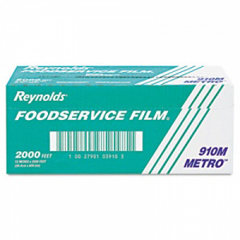REY910M - Reynolds Reynolds&reg; Metro Light-Duty Foodservice Film Roll with Cutter Box