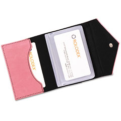 Rolodex&trade; Resilient Pink Personal Card Case