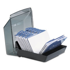 ROL67197 - Rolodex&trade; Covered Tray Business Card File