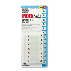 Buy Easy-To-Read Side-Mount Self-Stick Plastic Index Tabs