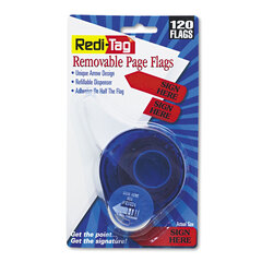 Buy Removable/Reusable Printed Message Arrow Flags in Refillable Dispenser, Refills