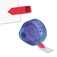 Buy Removable/Reusable Printed Message Arrow Flags in Refillable Dispenser, Refills