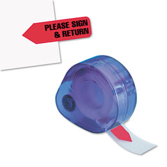 Buy Removable/Reusable Printed Message Arrow Flags in Refillable Dispenser, Refills
