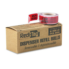 Buy Removable/Reusable Printed Message Arrow Flags in Refillable Dispenser, Refills