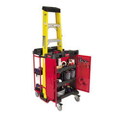 RCP9T58BLA - Rubbermaid CommercialLadder Cart with Cabinet