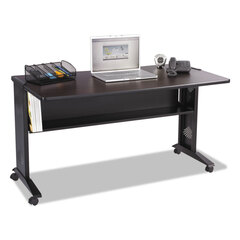 Mobile Computer Desk with Reversible Top