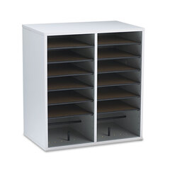 Buy Adjustable Compartment Wood Literature Organizers