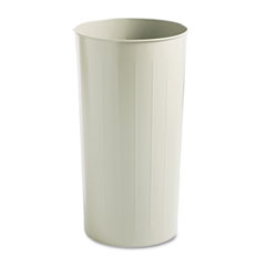 20-Gallon Round Fire-Safe Wastebasket, Optional Push Top Dome Lid