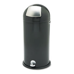 SAF9722BL - Safco&reg; Step-On Dome Top Receptacle