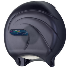 SANR2090TBK - San Jamar JUMBO OCEANS&reg; Single Roll Bath Tissue Dispenser