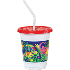SCCCC12C-J5145 - Solo Plastic Kid.s Cup Combo Pack, Jungle Design