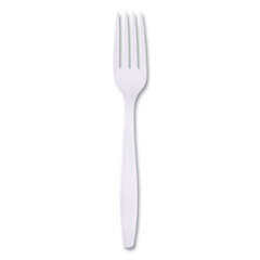 Guildware&reg; Heavyweight Polystyrene Full-Size Cutlery, White