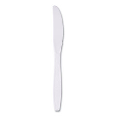 Guildware&reg; Heavyweight Polystyrene Full-Size Cutlery, White