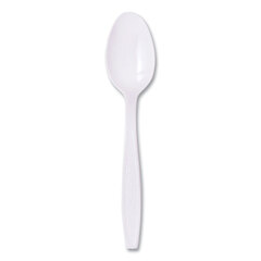 Guildware&reg; Heavyweight Polystyrene Full-Size Cutlery, White