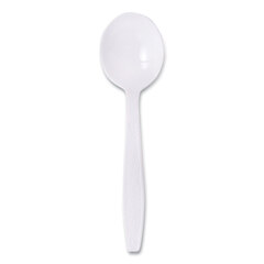 Guildware&reg; Heavyweight Polystyrene Full-Size Cutlery, White