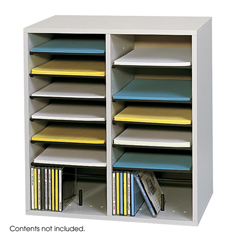 Buy Safco Adjustable Compartment Wood Literature Organizers