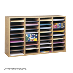 Buy Safco Adjustable Compartment Wood Literature Organizers