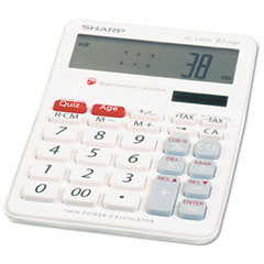 SHRELT100AB - Sharp&reg; EL-T100AB Brain Exerciser Calculator