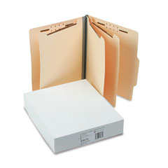 S J Paper Economy Manila Six-Section End Tab Classification Folders
