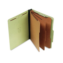 S J Paper Standard Eight-Section Classification Folder with 3" Expansion and Three Dividers