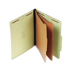 S J Paper Standard Six-Section Classification Folder with 2-1/4" Expansion and Two Dividers
