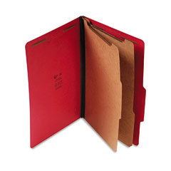 S J Paper Standard Six-Section Classification Folder with 2-1/4" Expansion and Two Dividers