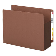 Redrope Drop Front End Tab File Pockets with Colored Tyvek� Gussets, 6-1/2 High