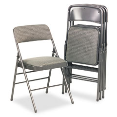 SMF36885CVG4 - Cosco&reg; Deluxe Fabric Padded Seat and Back Folding Chair