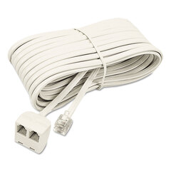 Buy Modular Telephone Extension Cord, Plug/Dual Jack