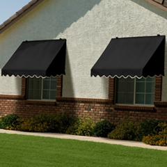 4' Traditional Awning - Ebony Image