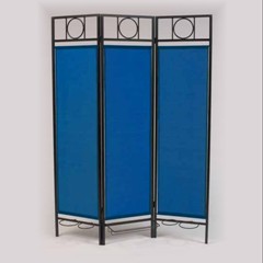 Buy Black Contemporary Privacy Screen - Pacific Blue