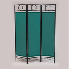 Black Contemporary Privacy Screen - Forest Green