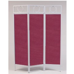 SPI3060028 - Sunsational White Contemporary Privacy Screen - Burgundy