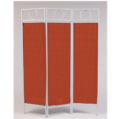 White Contemporary Privacy Screen - Terracotta