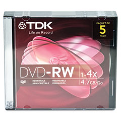 TDK DVD-RW Rewritable Disc