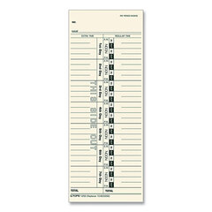 Buy 3-1/2 x 9 Time Clock Cards for Acroprint, Cincinnati, Lathem, Simplex and Stromberg