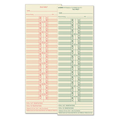 Buy 3-1/2 x 10-1/2 Time Clock Cards for Acroprint, Cincinnati, Lathem and Simplex