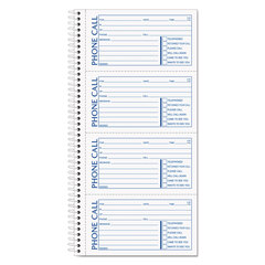 Spiralbound �While You Were Away� Message Book, Four Forms per Page