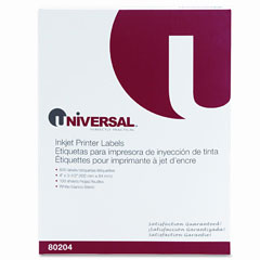 UNV80204 - Universal&reg; Inkjet Printer Labels