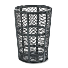 Steel Street Basket Waste Receptacle