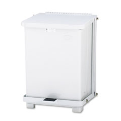 United Receptacle Defenders&reg; Biohazard Heavy-Duty Steel Step Cans
