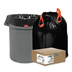Heavy-Duty Draw and Tie Trash Bags