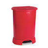 Plastic Medical Waste Step-On Containers (Color : Red)