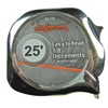 Easy to Read Tape Measures (Blade Length : 12 ft, Blade Width : 1/2 in, Measuring System : Inch)