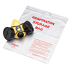 Respirator Storage Bags (Closure Type : Zipper, Material : Poly, Thickness : 10 mil)