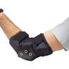 Deluxe Elbow Pads (Size Group : One Size, Fastening Method : Elastic Sleeve, Velcro Straps, Color : Black)