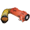 Plastic Com-Pax-Ial Blowers w/Canisters (Power Cap. : 1/3 hp, Voltage : 115.00 VAC, Flow : 831.00 CFM [Max])